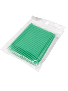 Микробраши в мягкой упаковке зелёные 2 мм 100шт в пачке Микробраши в мягкой упаковке зелёные 2 мм 100шт в пачке